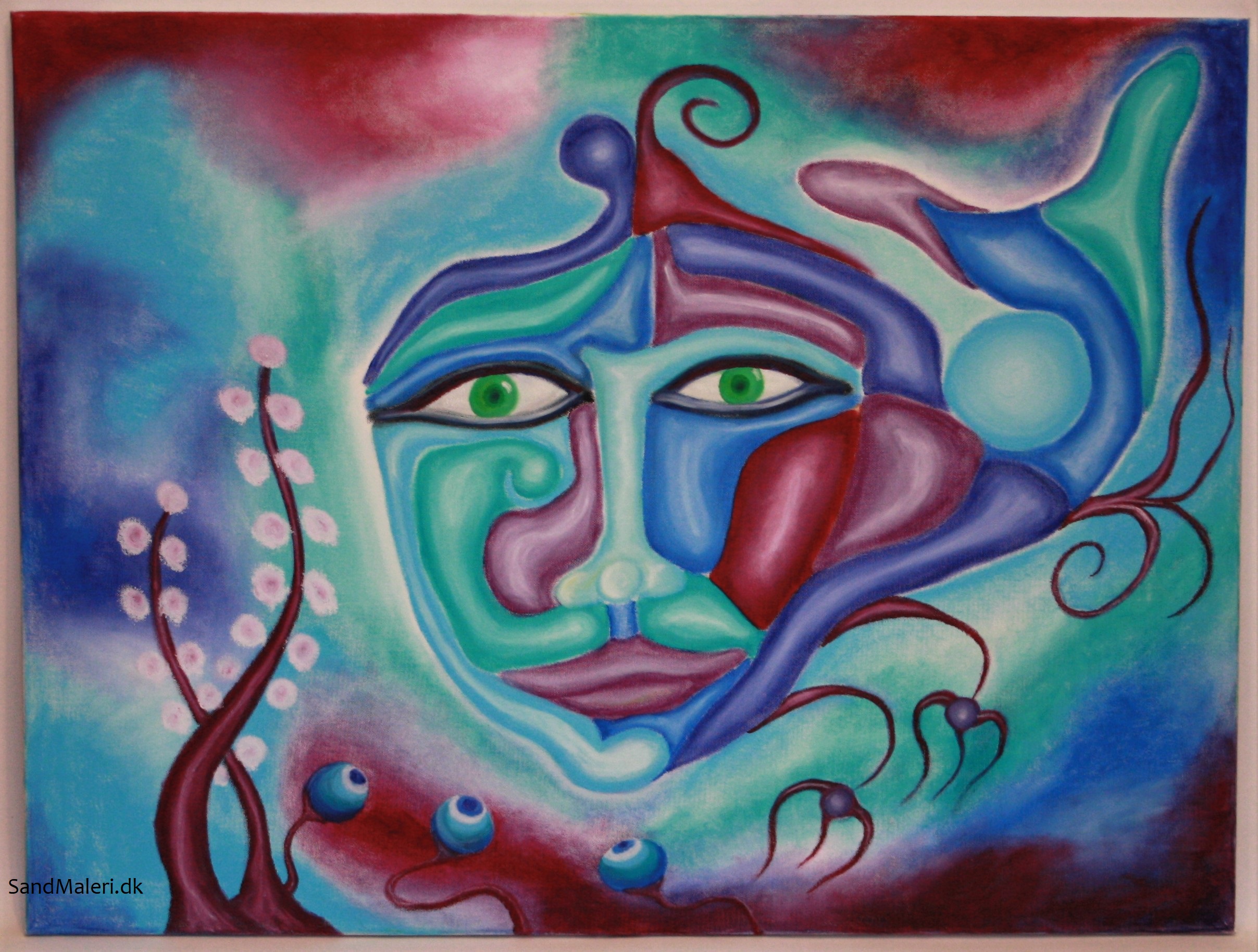 Nr.167 Serien, daydreams. Oliepastastel. Mål 60 x 80 cm. kr.1200