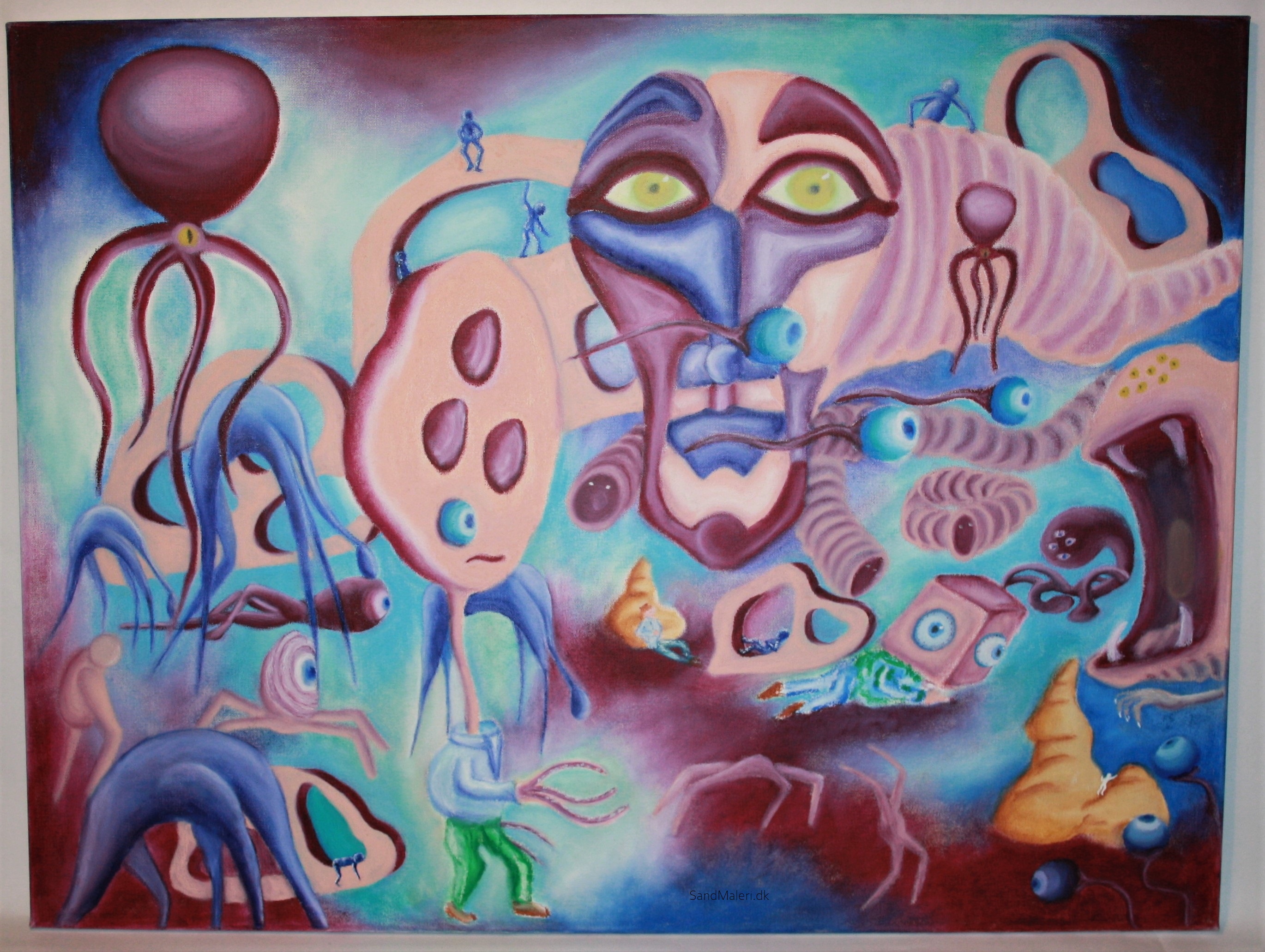 Nr.168 Serien, daydreams. Oliepastastel. Mål 60 x 80 cm. kr.1200