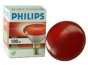 Philips Infrarød Pære 100 watt varmepære. indeholder ikke UVB lys!
