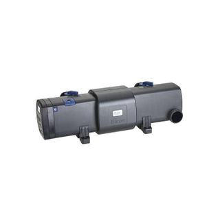 Bitron UVC-filter. UVC-strålerne neutraliserer svævealger, bakterier, vira, encellede parasitter og enkelte svampetyper. Set hos KoiGarden.dk
