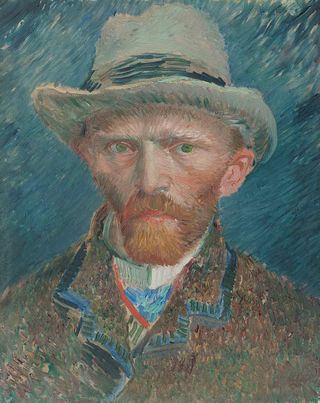 Vincent van Gogh selvportræt. Vinter 1886/87 (F 295)
Olie på pap, 41 x 32 cm
Rijksmuseum, Amsterdam.