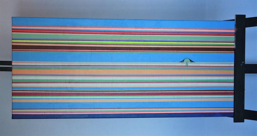 Nr.136. Acryl. Mål 40 x 90 cm. Kr.1095