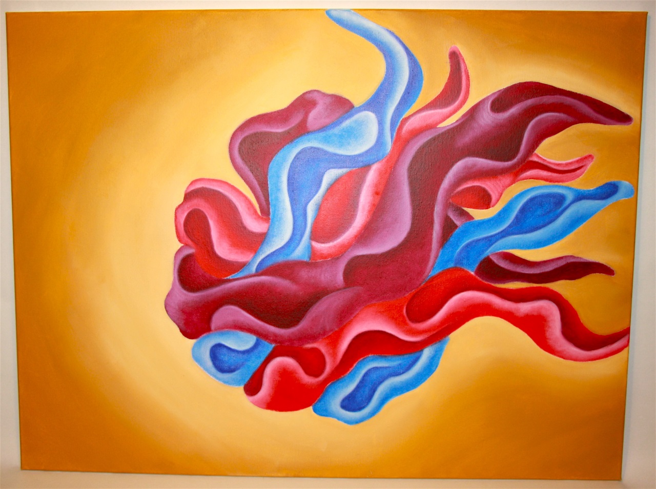 Nr.180. Acrylmaling. Mål 60 x 80 cm. Kr.1200