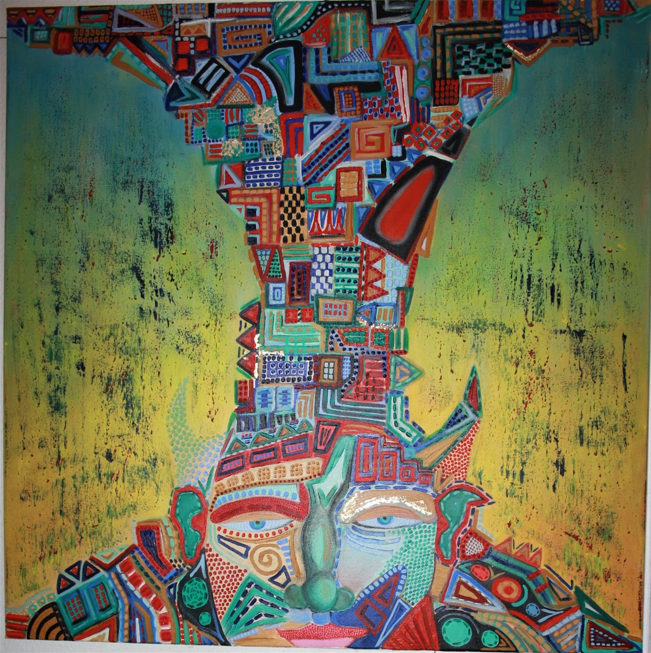 Nr.133. Olie på lærred. 80 x 80 cm. kr.1695