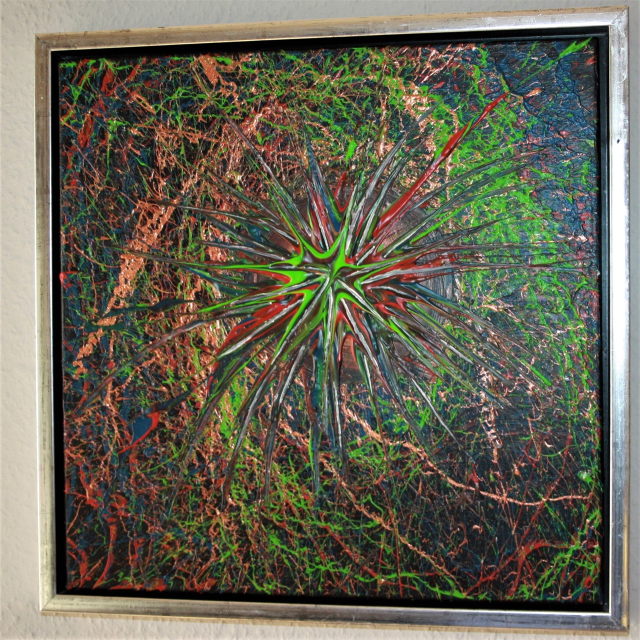 Nr.184. Foto 1. Relief maleri. Mål 40 x 40 cm. Kr.895