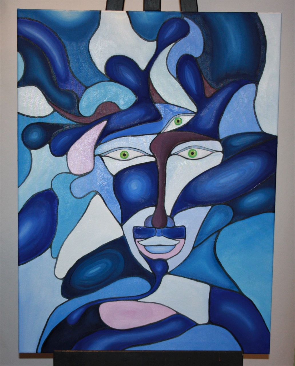 Nr.102. Acrylmaling. Mål 60 x 80 cm. kr.1200